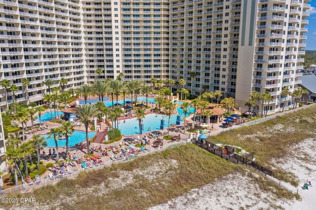9900 S Thomas Dr Unit 1408, Panama City Beach, FL 32408 - birds eye view of property