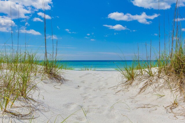 9900 S Thomas Dr Unit 1408, Panama City Beach, FL 32408 - property view of water featuring a beach view
