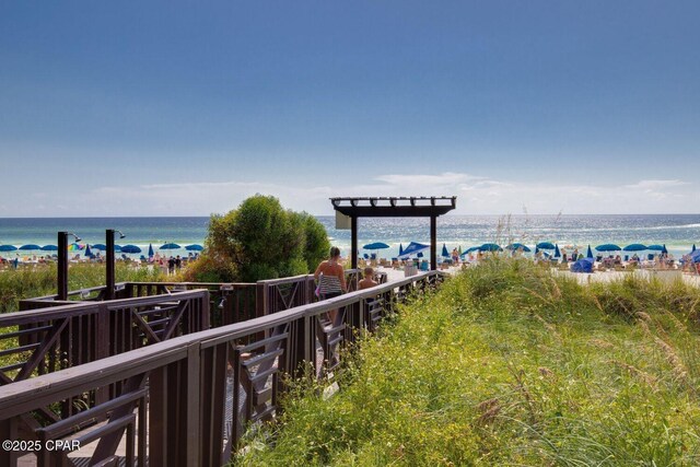 9900 S Thomas Dr Unit 1410, Panama City Beach, FL 32408 - surrounding community featuring a beach view and a water view
