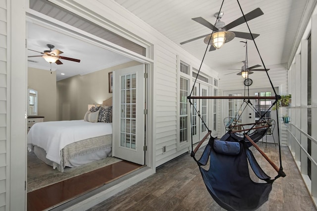 view of sunroom