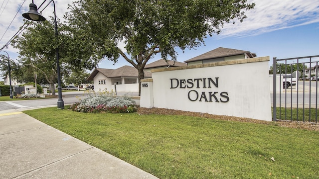995 Airport Rd Unit 41, Destin, FL 32541 - community sign with a lawn