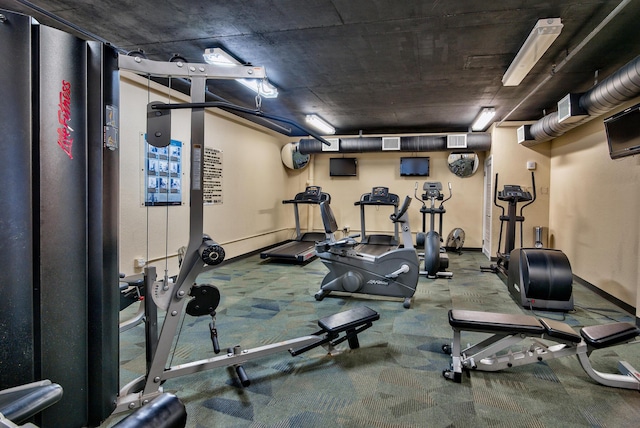 1751 Scenic Highway 98 Unit 212, Destin, FL 32541 - gym with baseboards