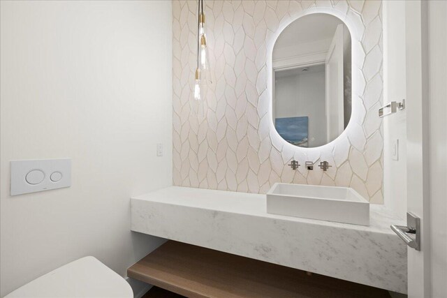 160 Heritage Dunes Ln S, Santa Rosa Beach, FL 32459 - half bath with toilet and a sink