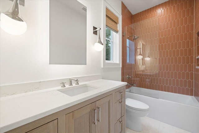 160 Heritage Dunes Ln S, Santa Rosa Beach, FL 32459 - full bathroom with vanity, toilet, and shower / tub combination