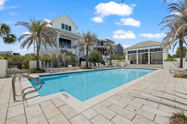 160 Heritage Dunes Ln S, Santa Rosa Beach, FL 32459 - community pool with a patio and fence