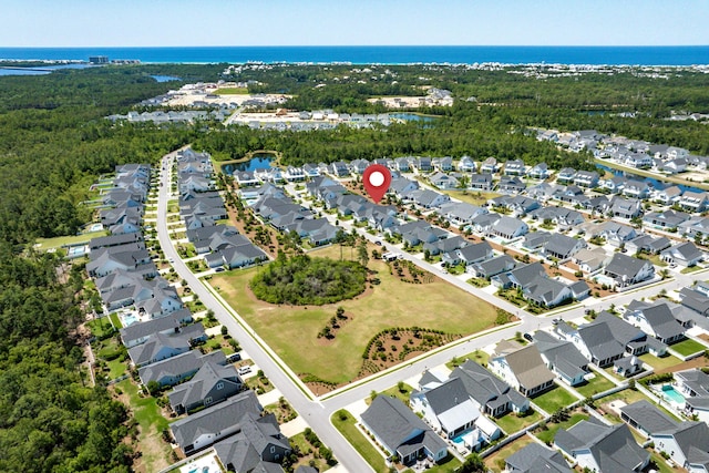 90 Basal St, Inlet Beach, FL 32461 - aerial view of residential area with a nearby body of water