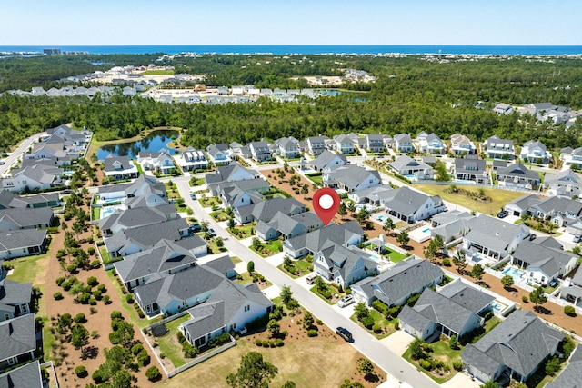 90 Basal St, Inlet Beach, FL 32461 - aerial view of residential area featuring a large body of water