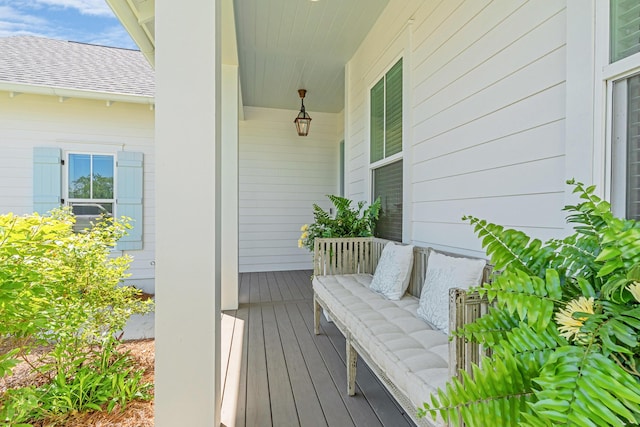 90 Basal St, Inlet Beach, FL 32461 - wooden terrace with a porch
