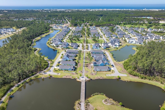 90 Basal St, Inlet Beach, FL 32461 - aerial view of property's location featuring a large body of water and nearby suburban area