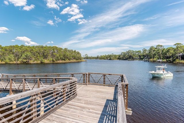 90 Basal St, Inlet Beach, FL 32461 - dock area featuring a water view