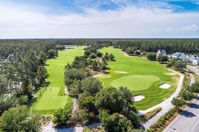 90 Basal St, Inlet Beach, FL 32461 - drone / aerial view of a local golf course, a heavily wooded area, and a large body of water