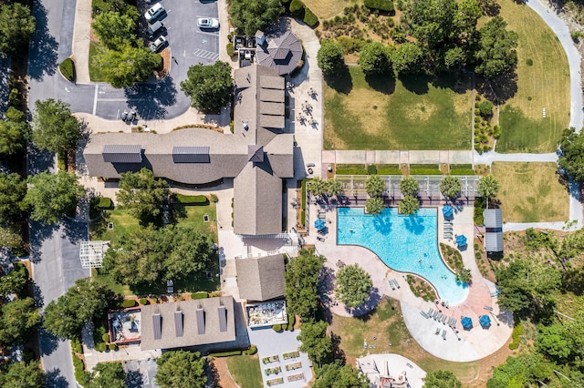 90 Basal St, Inlet Beach, FL 32461 - bird's eye view of a pool area