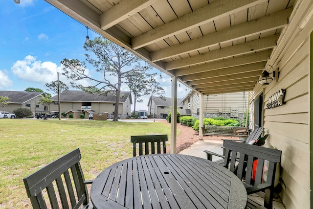 220 N Driftwood Bay Dr Unit 40A, Miramar Beach, FL 32550 - view of patio / terrace with a residential view and outdoor dining space