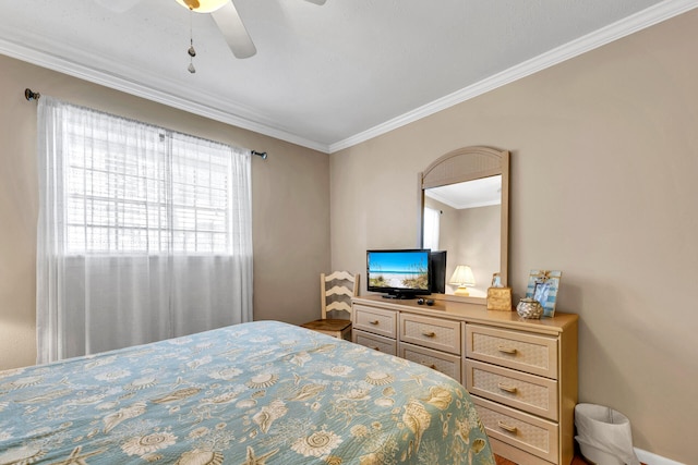 220 N Driftwood Bay Dr Unit 40A, Miramar Beach, FL 32550 - bedroom featuring crown molding and ceiling fan