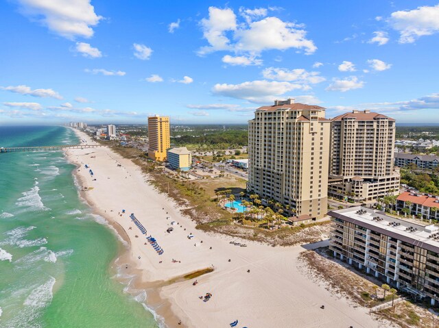 11807 Front Beach Rd # 1-309, Panama City Beach, FL 32407 - birds eye view of property featuring a beach view and a water view