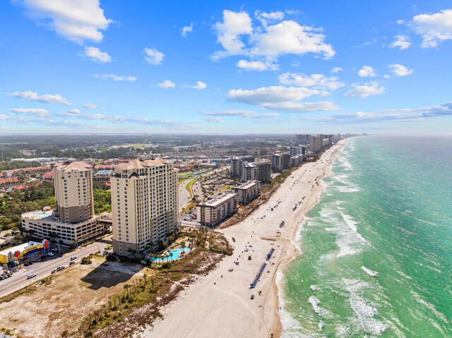 11807 Front Beach Rd # 1-309, Panama City Beach, FL 32407 - bird's eye view featuring a beach view, a water view, and a view of city