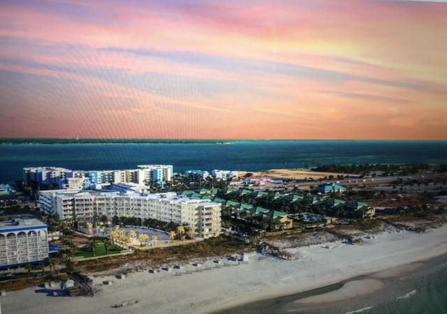 1517 Miracle Strip Pkwy Unit Ph01, Fort Walton Beach, FL 32548 - birds eye view of property with a beach view, a city view, and a water view