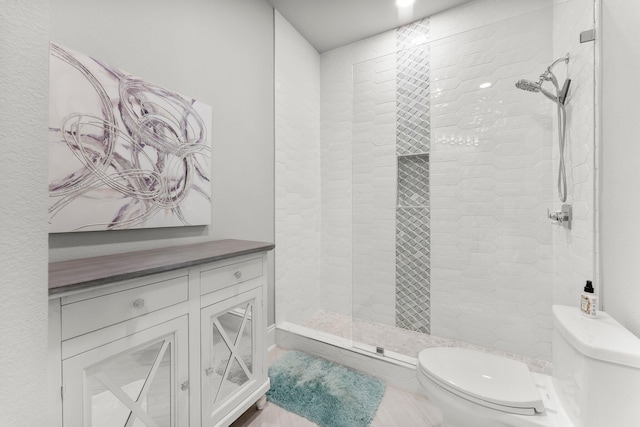 320 Harbor Blvd Unit 1201, Destin, FL 32541 - full bathroom with recessed lighting, a tile shower, and toilet