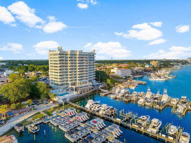 320 Harbor Blvd Unit 1201, Destin, FL 32541 - birds eye view of property featuring a water view