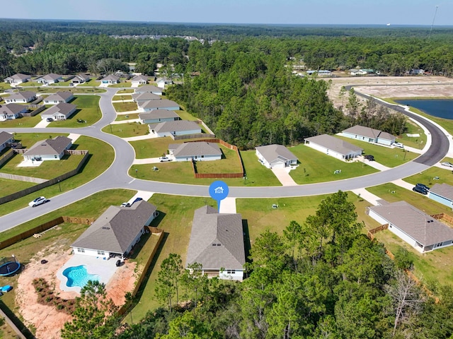 58 Eunola Ln, Freeport, FL 32439 - drone / aerial view with a residential view and a wooded view