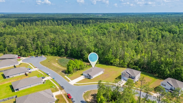 6629 Spyglass Hill Rd, Laurel Hill, FL 32567 - birds eye view of property with a residential view and a wooded view