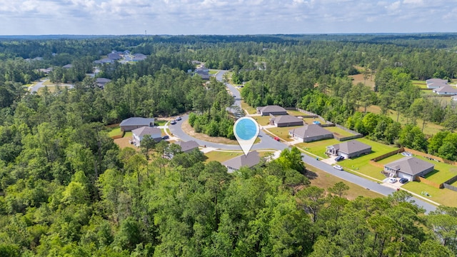 6629 Spyglass Hill Rd, Laurel Hill, FL 32567 - aerial view featuring a residential view and a wooded view