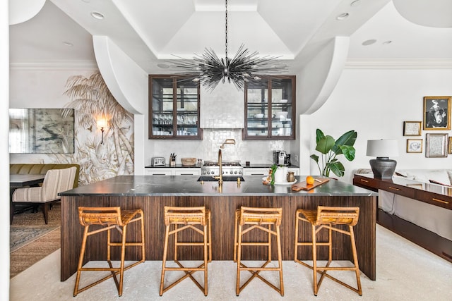 30 N Charles St, Inlet Beach, FL 32461 - bar with recessed lighting, a sink, and tasteful backsplash