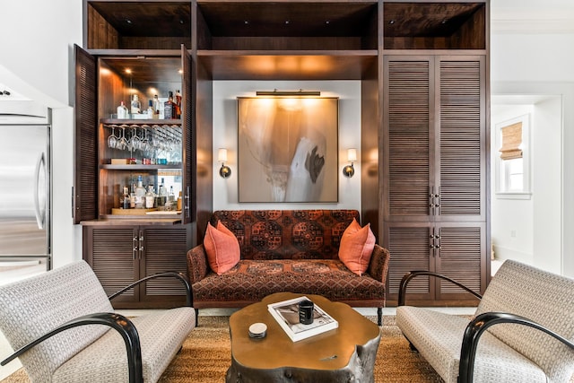 30 N Charles St, Inlet Beach, FL 32461 - living area featuring a bar
