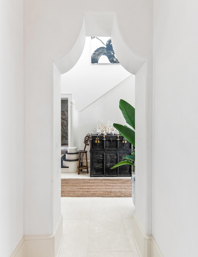 30 N Charles St, Inlet Beach, FL 32461 - hallway with tile patterned floors