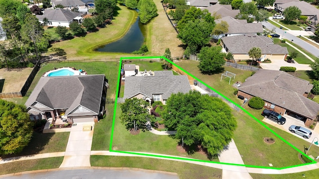 174 Mango Ln, Freeport, FL 32439 - drone / aerial view with a residential view and a water view