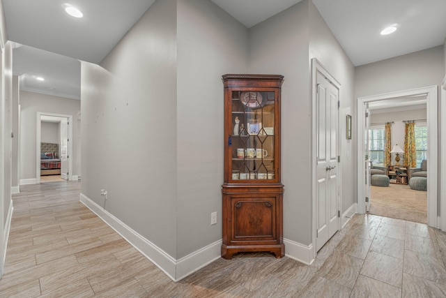 9124 Orlando Ave, Navarre, FL 32566 - hall featuring baseboards and recessed lighting