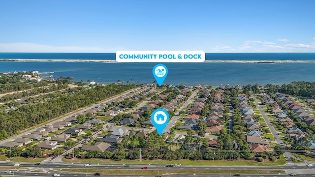 9124 Orlando Ave, Navarre, FL 32566 - aerial view of residential area with a nearby body of water