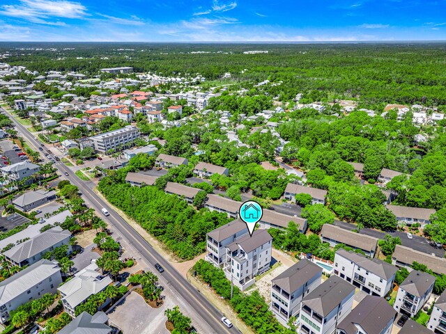 40 Cote D Azur Dr, Santa Rosa Beach, FL 32459 - bird's eye view with a forest view