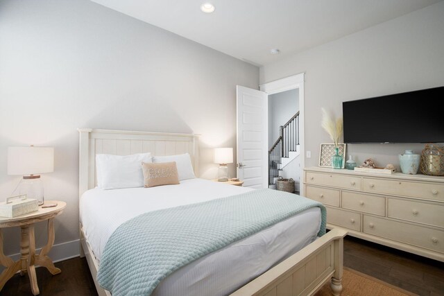 374 Gulfview Cir, Santa Rosa Beach, FL 32459 - bedroom featuring dark wood finished floors