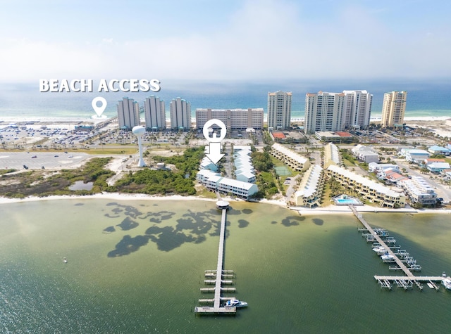 8522 Gulf Blvd Unit 20, Navarre, FL 32566 - bird's eye view with a city view and a water view