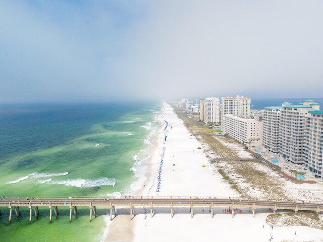 8522 Gulf Blvd Unit 20, Navarre, FL 32566 - drone / aerial view featuring a view of the beach and a water view