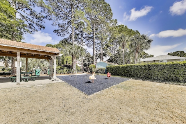 226 Talquin Cv, Destin, FL 32541 - view of yard with a gazebo and playground community