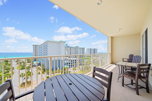 112 Seascape Dr Unit 707, Miramar Beach, FL 32550 - balcony with a water view