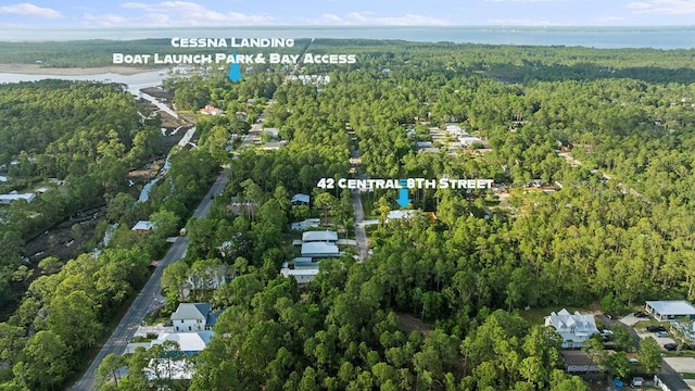 42 Central 8th St, Santa Rosa Beach, FL 32459 - birds eye view of property with a view of trees