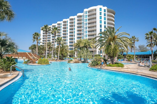 4207 Indian Bayou Trl Unit 2501, Destin, FL 32541 - community pool with a patio