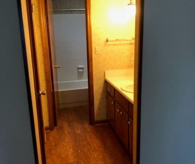 bathroom with vanity