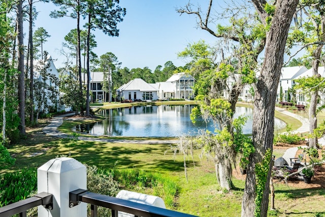 water view with a residential view