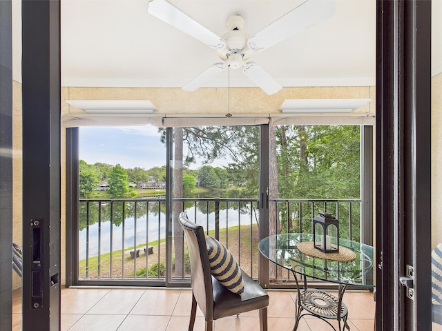 210 Southlake Ct Unit 210, Niceville, FL 32578 - sunroom / solarium featuring a water view and view of scattered trees
