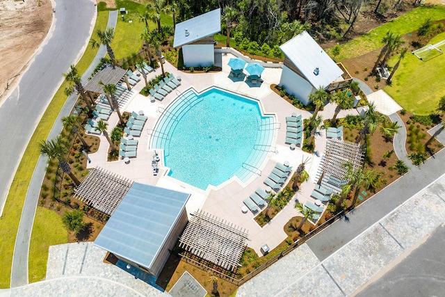 LOT39 String Lily Cv, Santa Rosa Beach, FL 32459 - aerial view of a pool