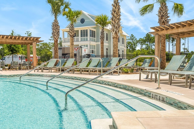 LOT39 String Lily Cv, Santa Rosa Beach, FL 32459 - community pool with a patio and a pergola