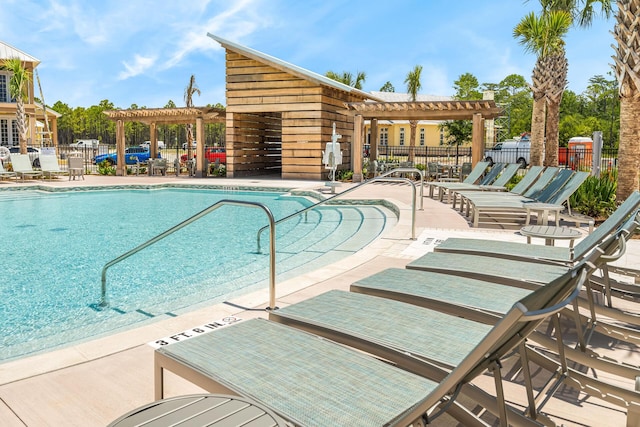 LOT39 String Lily Cv, Santa Rosa Beach, FL 32459 - community pool with a pergola and a patio area