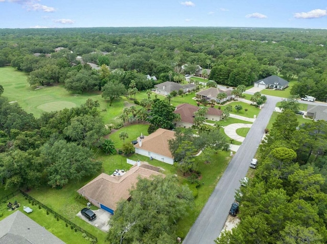 7008 Turnberry Cir, Navarre, FL 32566 - drone / aerial view featuring a residential view and a wooded view
