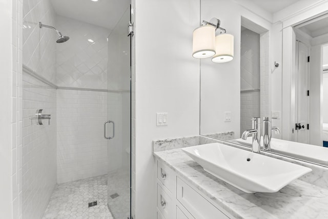 98 Compass Point Way, Inlet Beach, FL 32461 - bathroom featuring a stall shower and vanity
