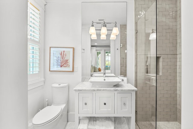 98 Compass Point Way, Inlet Beach, FL 32461 - ensuite bathroom with a shower stall, toilet, and vanity