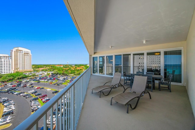 view of balcony